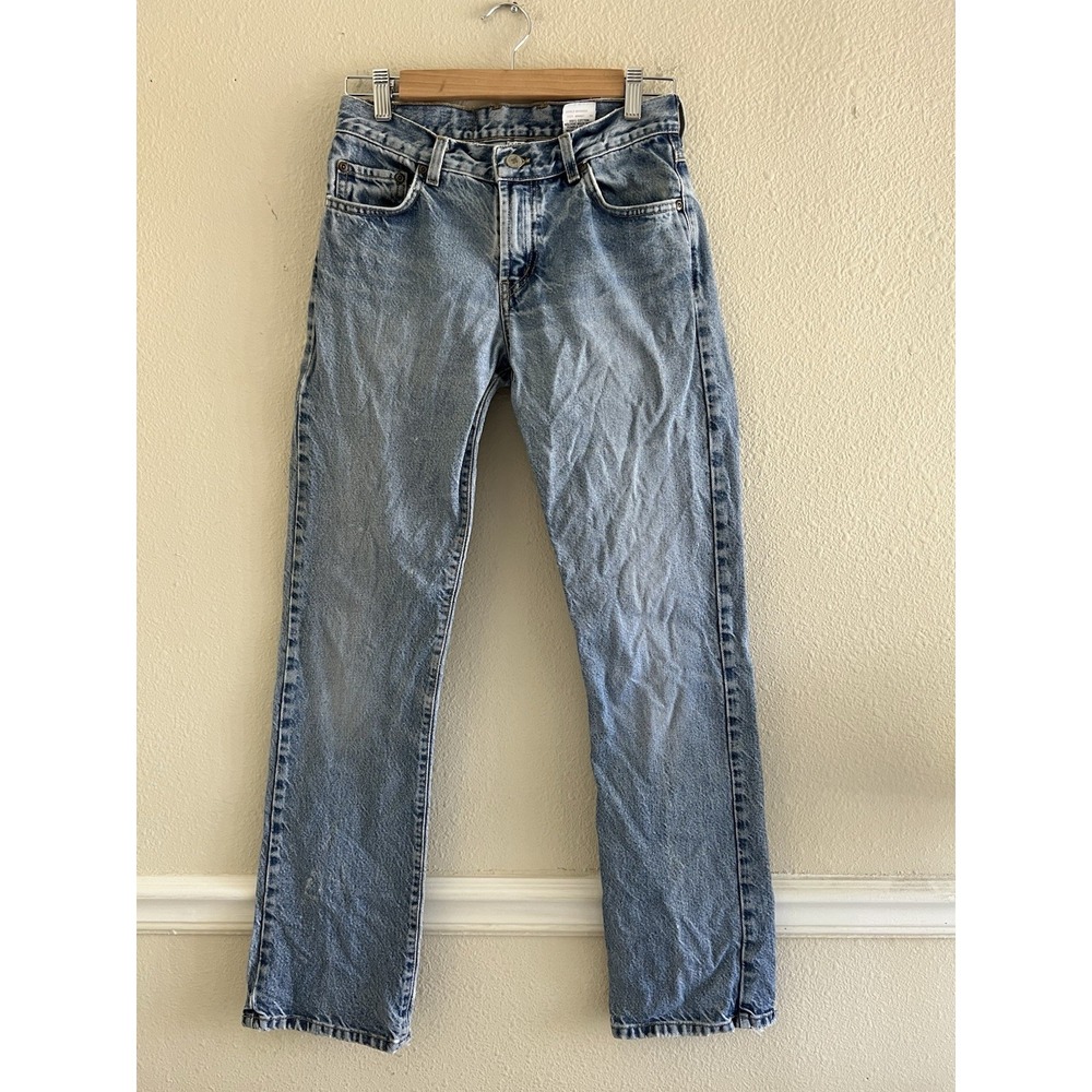 Vintage 90s Lucky Brand Dungarees Made in USA Size 4 27 Distressed Jeans *Flaw